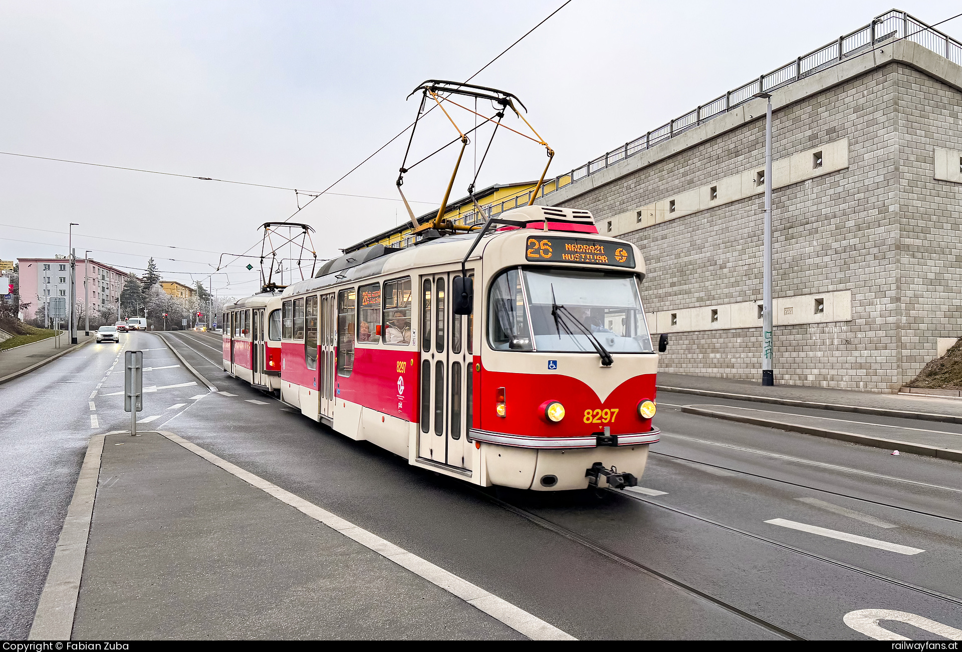 DPP 8297 in Praha Zahradni Mesto  Railwayfans