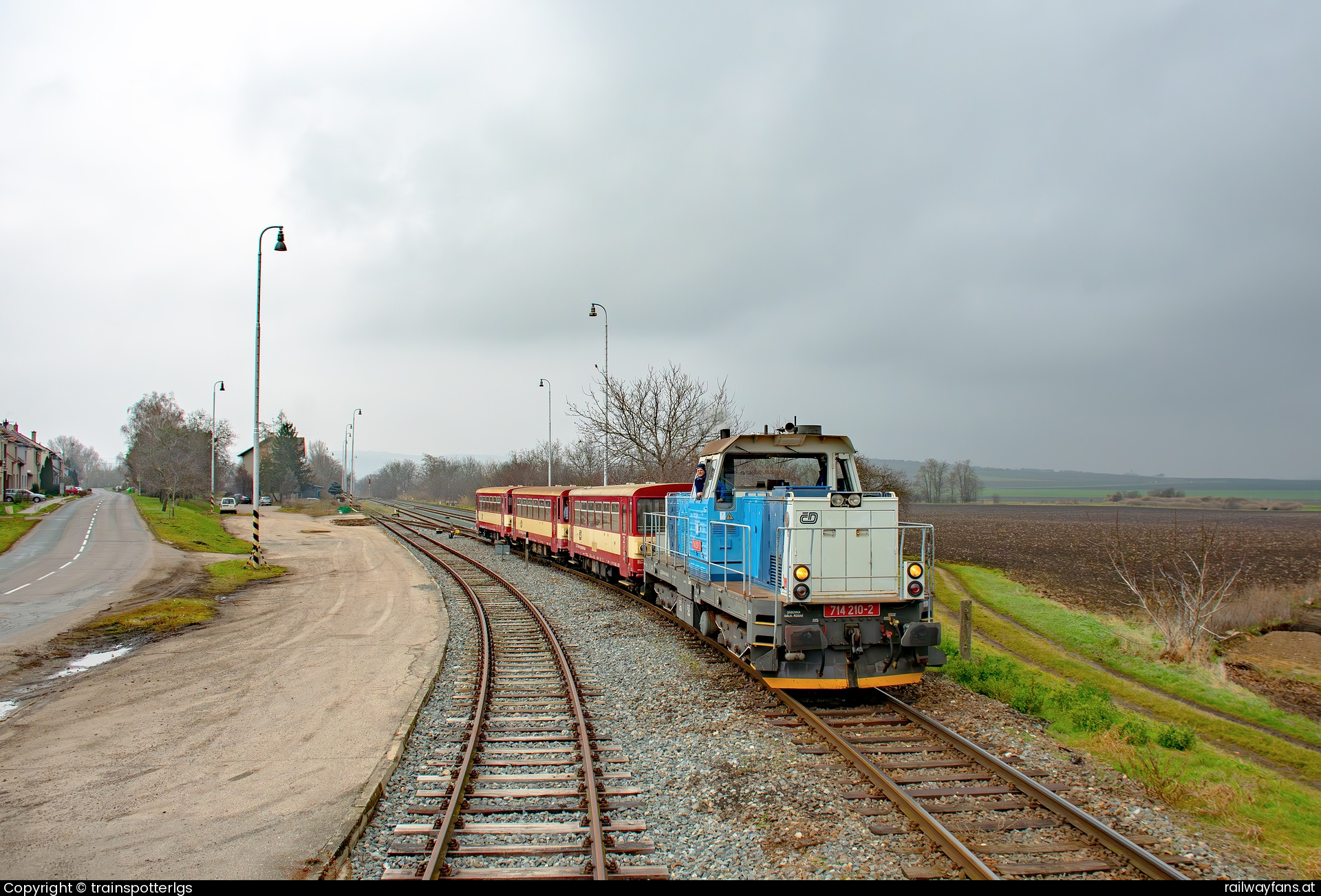 České dráhy 714 210 in Groß Pawlowitz - CD 714 210 spotted in Velké Pavlovice
   Railwayfans