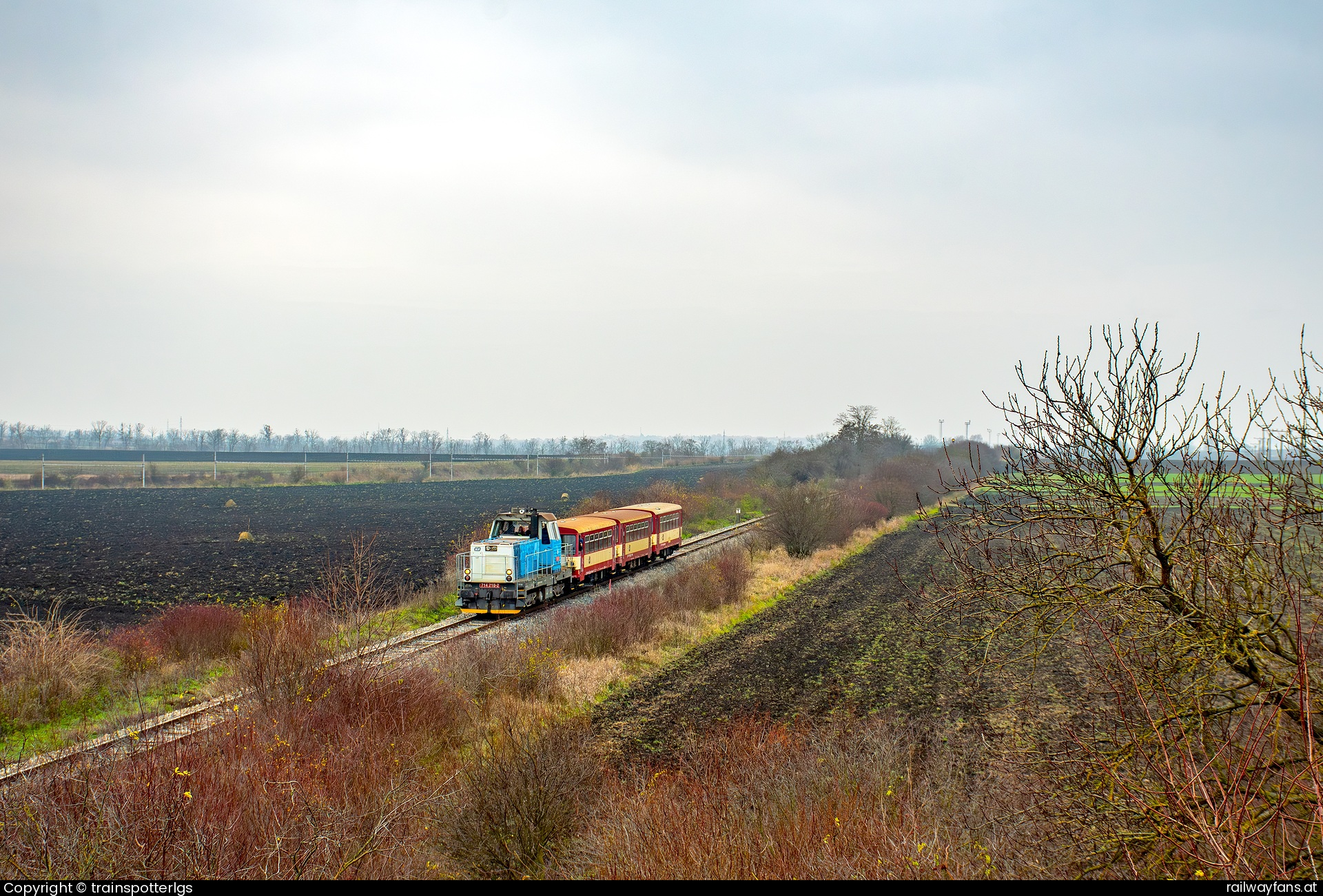 České dráhy 714 210 in Rakwitz - CD 714 210 spotted near Velké Pavlovice   Railwayfans