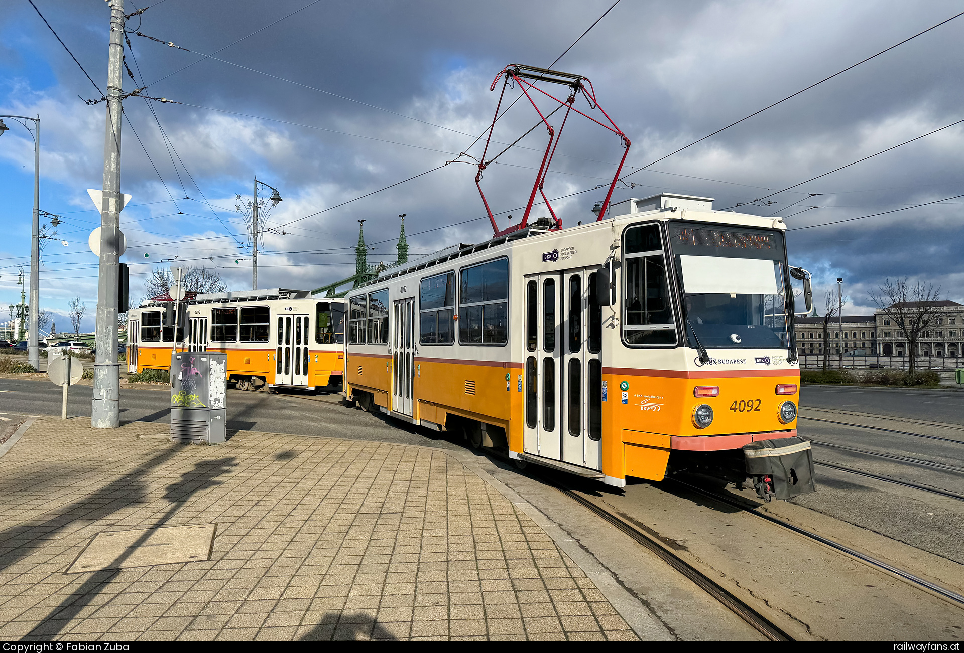 Budapesti Közlekedési Központ 4092 in Budapest Szent Gellert ter  Railwayfans