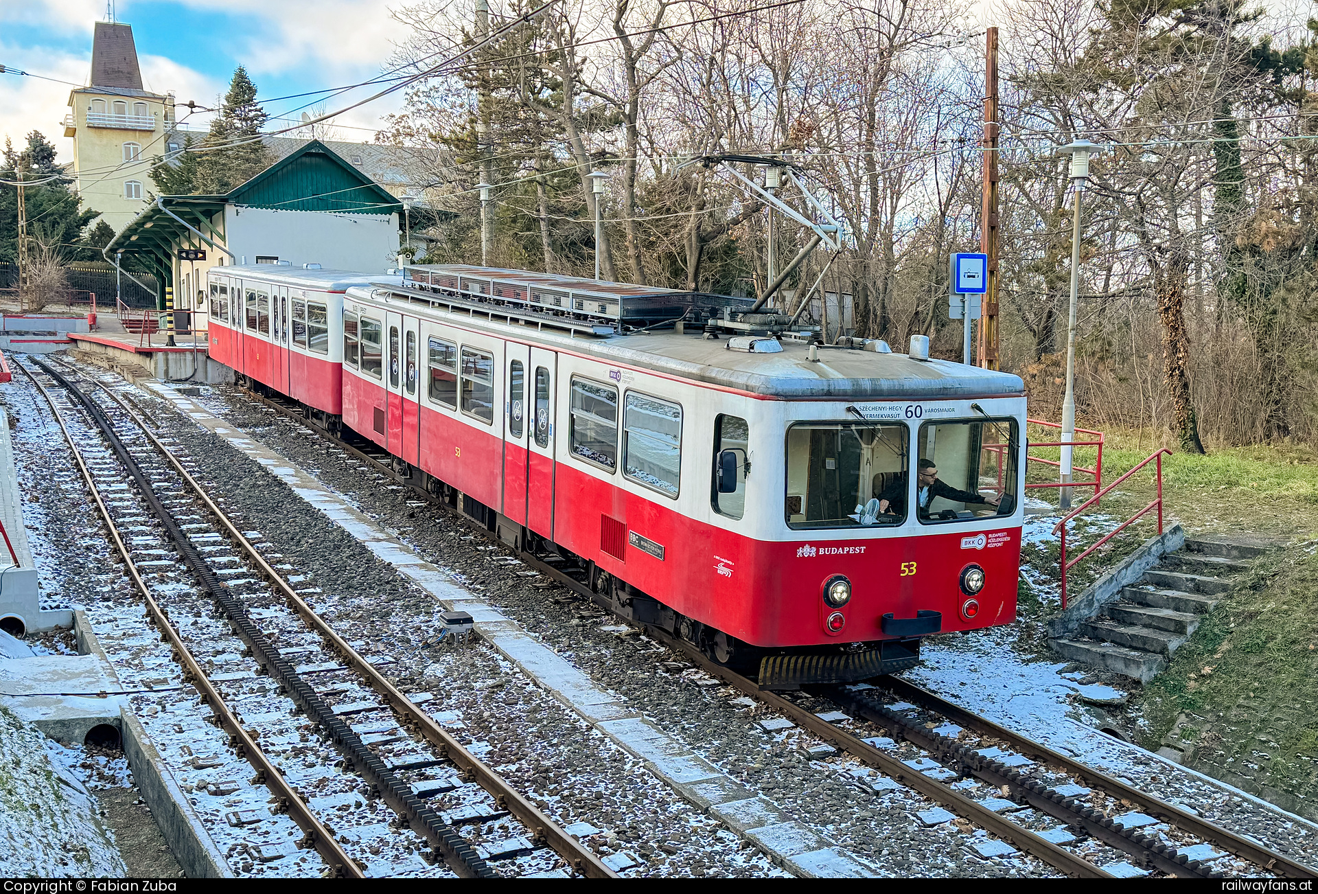 Budapesti Közlekedési Központ 53 in Budapest Szechenyi-hegy, Gyermekvasut  Railwayfans