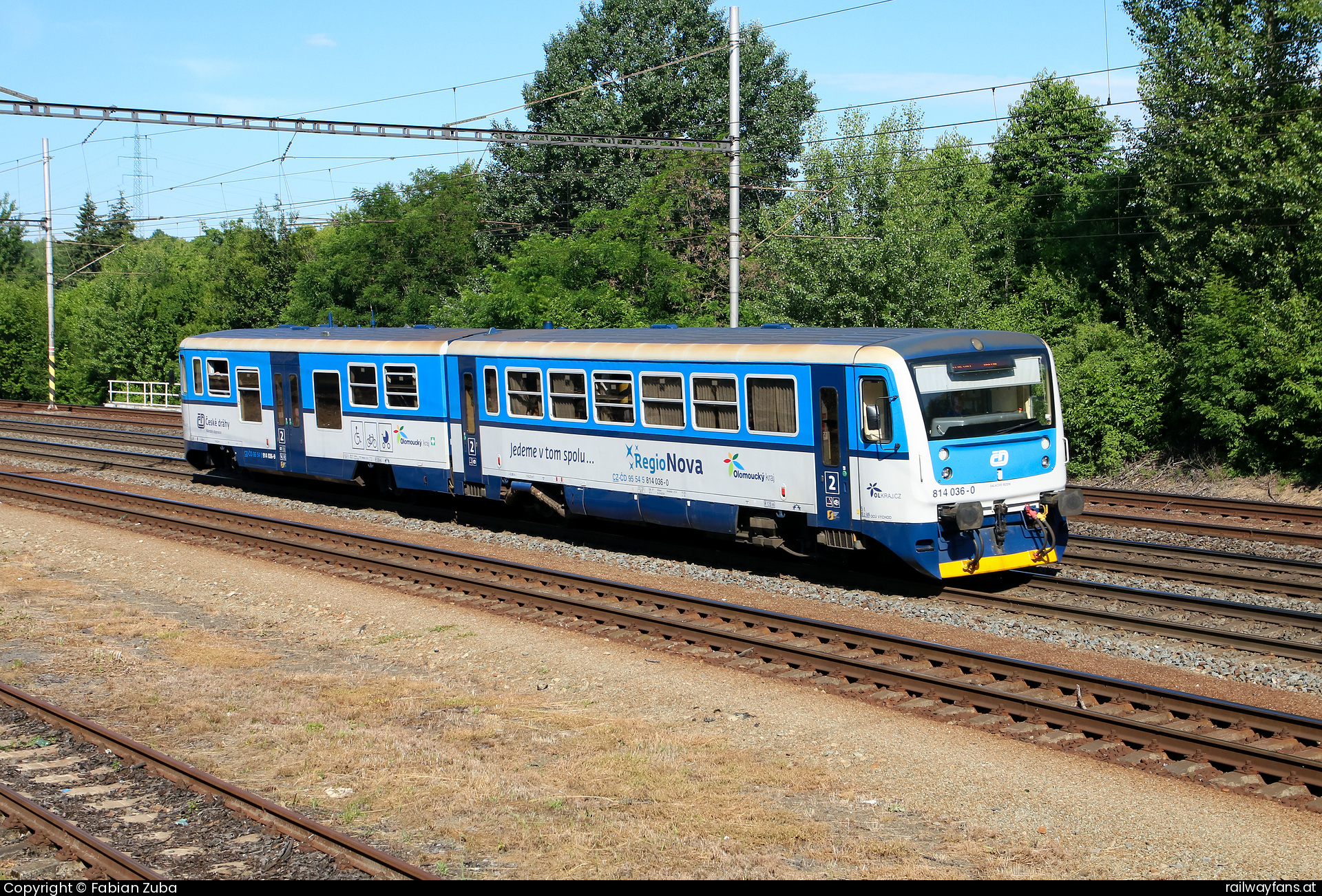 České dráhy 814 036 in Lipnik nad Becvou  Railwayfans