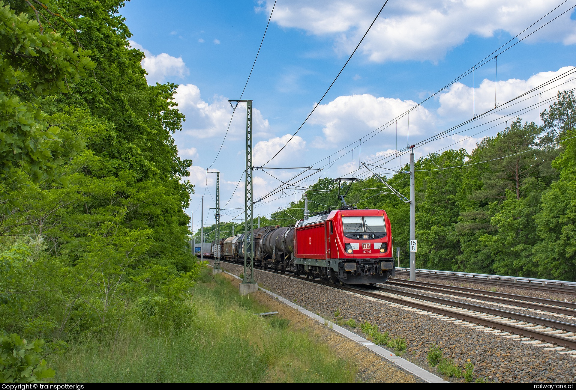 DB Cargo 187 145 in Fürstenwalder Damm - DB 187 145 spotted near Friedrichshagen   Railwayfans