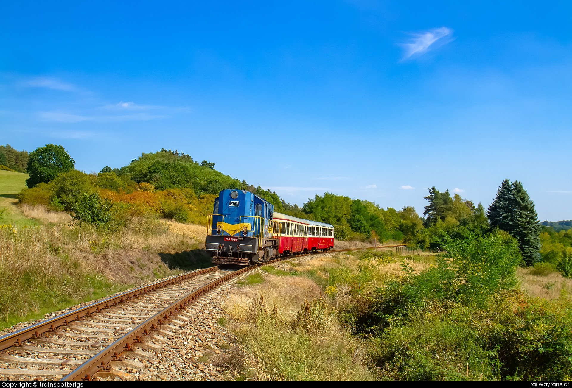 KZC 740 692 in Chrast a. d. Sasau - KŽC 740 692 spotted in Krhanice   Railwayfans