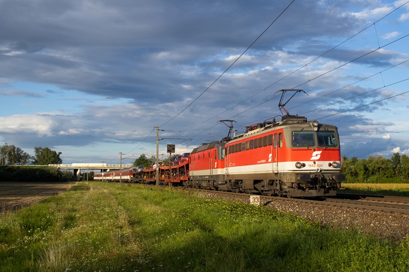 1142 624 ÖBB Pottendorfer Linie | Wien Hbf - Wr. Neustadt Freie Strecke EN 1153 Landegg  Railwayfans