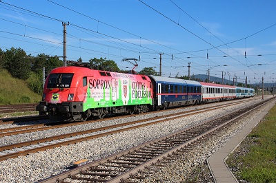 470 505 GYSEV Südbahn | Wien Hbf -  Spielfeld Straß Leobersdorf EC 151 (Emona)   Railwayfans