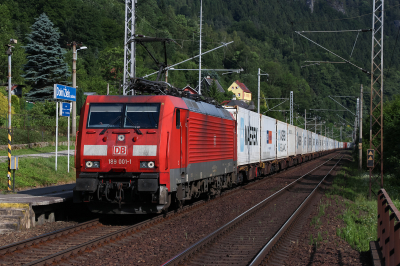 189 001 DB Cargo AG Dresden - Decin (Elbtalbahn) Dolni Zleb zastavka    Railwayfans