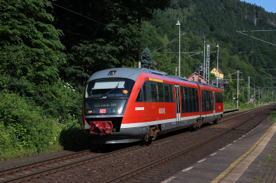 642 657 DB Regio AG Dresden - Decin (Elbtalbahn) Dolni Zleb zastavka    Railwayfans
