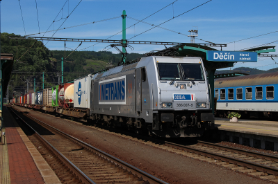 386 007 Metrans Dresden - Decin (Elbtalbahn) Decin hl.n.    Railwayfans