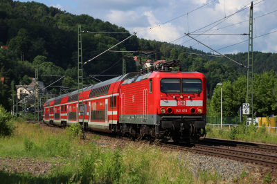 143 919 DB Regio AG Dresden - Decin (Elbtalbahn) Königstein    Railwayfans