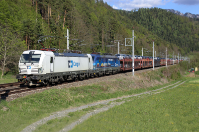 193 586 CD Cargo Südbahn | Wien Hbf -  Spielfeld Straß Pernegg    Railwayfans