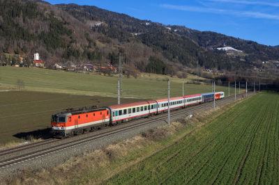 1144 021 ÖBB Rudolfsbahn Bruck a.d. Mur - Tarvisio Boscoverde Freie Strecke RJ 535 Unzmarkt  Railwayfans