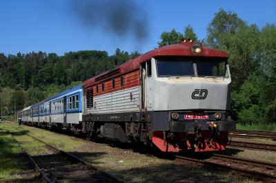 749 107 České dráhy Cercany - Svetla nad Sazavou Ledecko  Bahnhofsbild  Railwayfans
