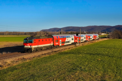 1144 262 ÖBB Franz-Josefsbahn | Wien FJB - Ceske Velenice Freie Strecke REX 2840 Muckendorf an der Donau  Railwayfans