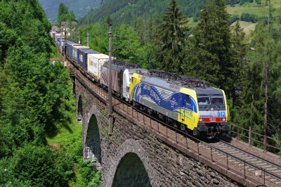 Lokomotion 189 912 in Bad Hofgastein, Steinachviadukt