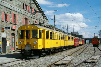 ABe 4/4 I 30 Rhätische Bahn Berninabahn Freie Strecke  Ospizio Bernina  Railwayfans