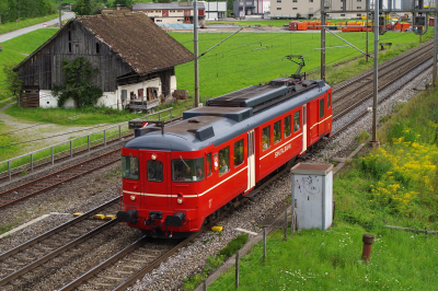 BDe 4/4 92 Sihltalbahn  Freie Strecke  Brunnen  Railwayfans