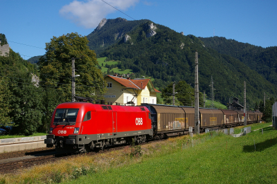 1116 267 ÖBB Kronprinzrudolfsbahn Losenstein  Bahnhofsbild  Railwayfans