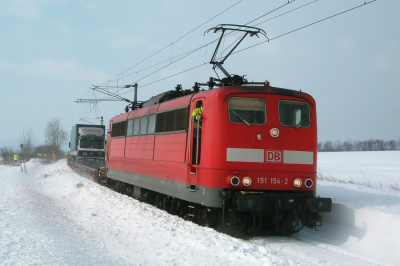 151 154 DB Cargo AG  Freie Strecke  Zentralverschiebebahnhof Wien Kledering  Railwayfans