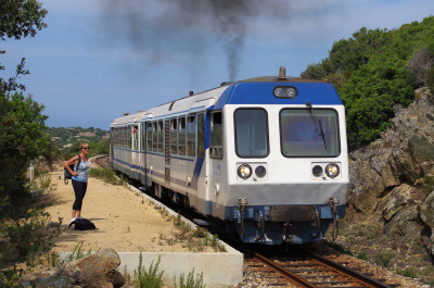 X97 054 Chemins de fer de la Corse (CFC)  Ghjorghju  Bahnhofsbild  Railwayfans