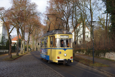 Straßenbahn Woltersdorf 28 in Woltersdorf
