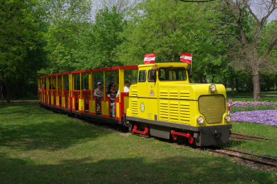 Liliputbahn Wien D4 in Rotunde
