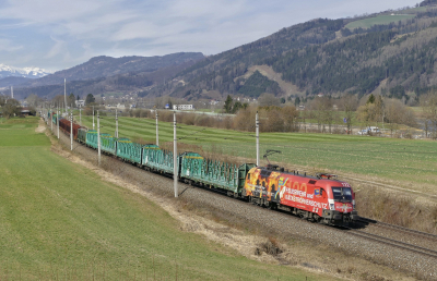 1016 048 ÖBB Bruck/Mur - Leoben Freie Strecke LGAG 48038 Niklasdorf  Railwayfans