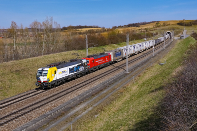 Alpha Trains Luxembourg 193 591 in Perschling mit dem STEC 43599