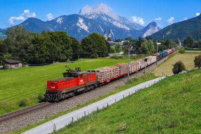 ÖBB 1063 040 in Admont mit dem VG 73620