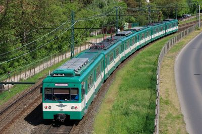989 Budapesti Helyiérdekű Vasút  Freie Strecke  Szentendrei út  Railwayfans