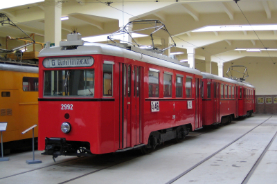 Wiener Verkehrsbetriebe N1 2992 in Straßenbahnmuseum Erdberg