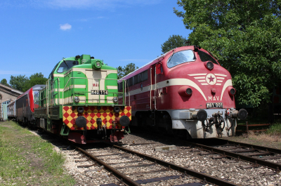 M61 001 MÁV-START  Bahnhistorischer Park Budapest  Bahnhofsbild  Railwayfans