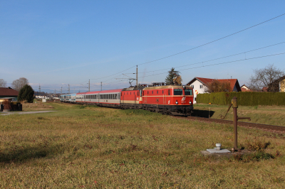 ÖBB 1144 040 in Neudorf ob Wildon mit dem EC151