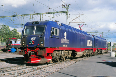 IORE 104 LKAB  Kiruna  Bahnhofsbild  Railwayfans