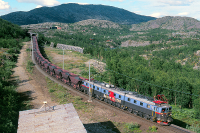 Dm3 1218 LKAB  Freie Strecke  Søsterbekk  Railwayfans