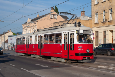 E1 4550 Wiener Linien Wien - Linie 62 Freie Strecke  Sonnergasse  Railwayfans