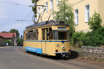 T57 31 Straßenbahn Woltersdorf  Freie Strecke  Woltersdorf  Railwayfans