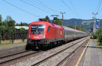 ÖBB 1116 281 in Salzburg Süd mit dem EC 217