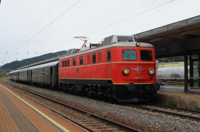 Pro Bahn Vorarlberg 1110 505 in Knittelfeld mit dem SEZ 16234