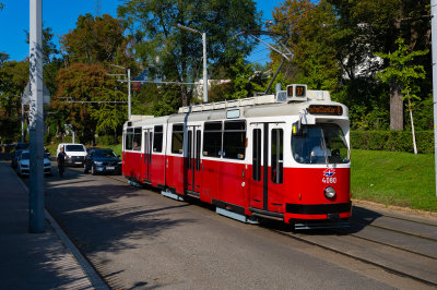 E2 4080 Wiener Linien  Freie Strecke 37 Großhaarbach  Railwayfans