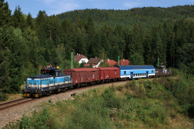 České dráhy 210 055 in Großhaarbach mit dem Os 28879