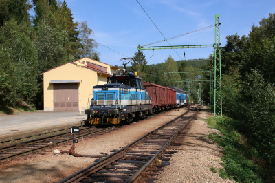 České dráhy 210 055 in Prackenbach mit dem Os 28874