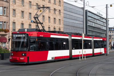 1007 Verkehrsbetriebe AG Nürnberg  Freie Strecke  Königstorpassage  Railwayfans