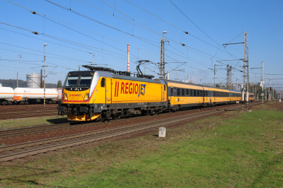 Regiojet 388 211 in Ostrava hl.n. mit dem RGJ 1116