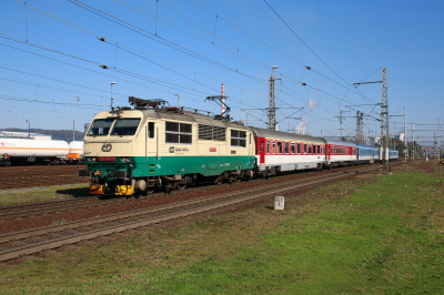 151 023 České dráhy  Ostrava hl.n. EC 142 Bahnhofsbild  Railwayfans