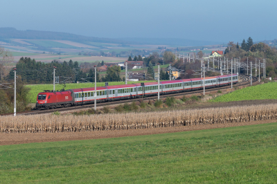 ÖBB 1116 139 in Schönfeld mit dem rj 646