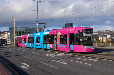 065 LINZ AG Linien  Freie Strecke  Linz Nibelungenbrücke  Railwayfans