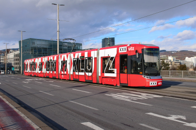 068 LINZ AG Linien  Freie Strecke  Linz Nibelungenbrücke  Railwayfans