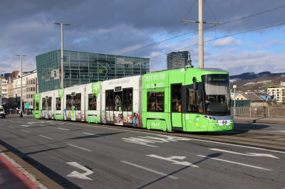 063 LINZ AG Linien  Freie Strecke  Linz Nibelungenbrücke  Railwayfans