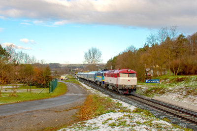 České dráhy 751 001 in Popovice